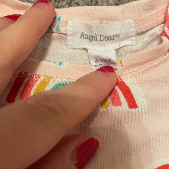 Angel Dear Pink Rainbow Pajama Set - Picture 3 of 10